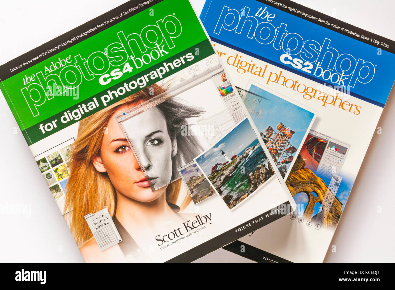 Libri di fotografia - Adobe Photoshop CS4 libro per gli appassionati di fotografia digitale e Photoshop CS2 libro di Scott Kelby Foto Stock