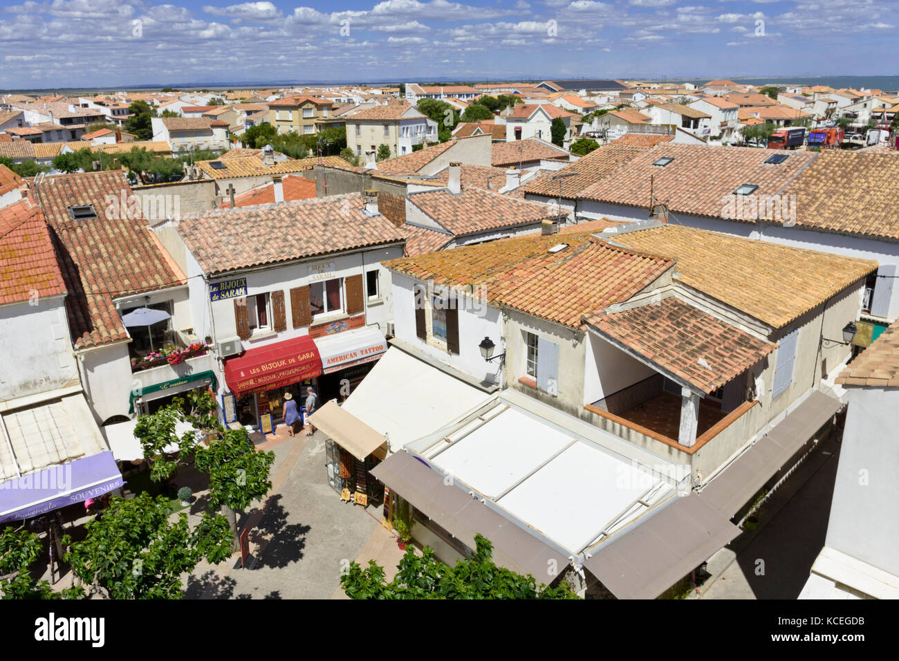 Saintes-maries-de-la-Mer, CAMARGUE, Francia Foto Stock