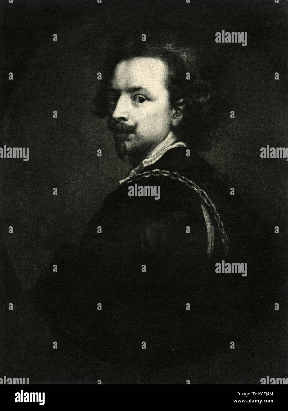 Autoritratto del pittore Anton Van Dyck Foto Stock