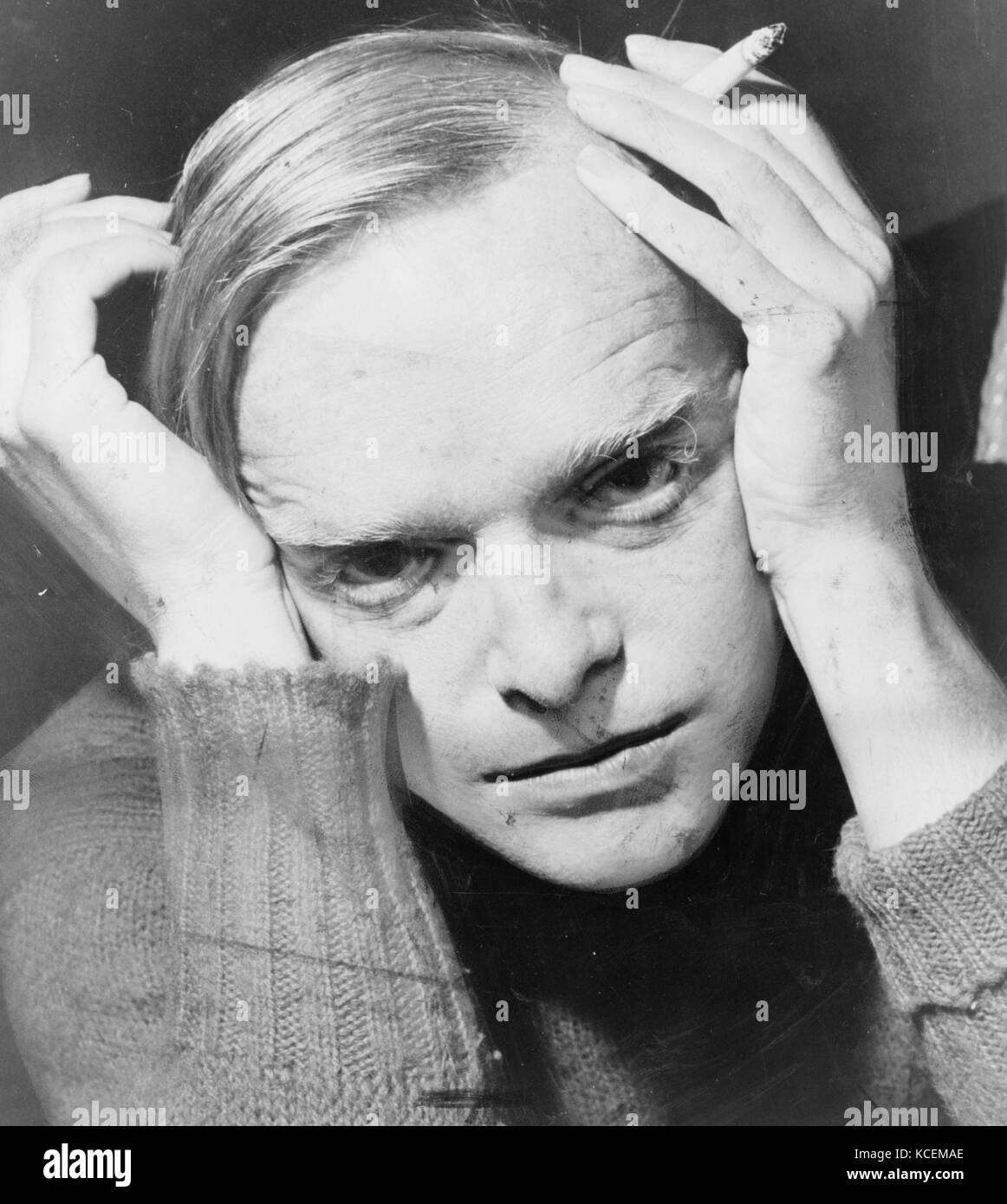 Ritratto fotografico di Garcia Truman Capote (1924-1984) un romanziere americano, sceneggiatore, drammaturgo e attore. In data xx secolo Foto Stock