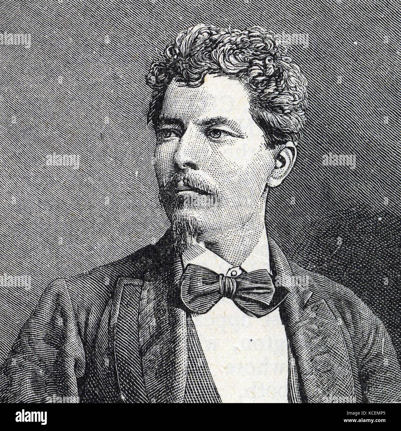 Sir Henry Morton Stanley GCB (1841 - 1904) Welsh-American, giornalista e explorer che era famoso per la sua esplorazione dell Africa centrale e la sua ricerca di missionario e di explorer David Livingstone Foto Stock