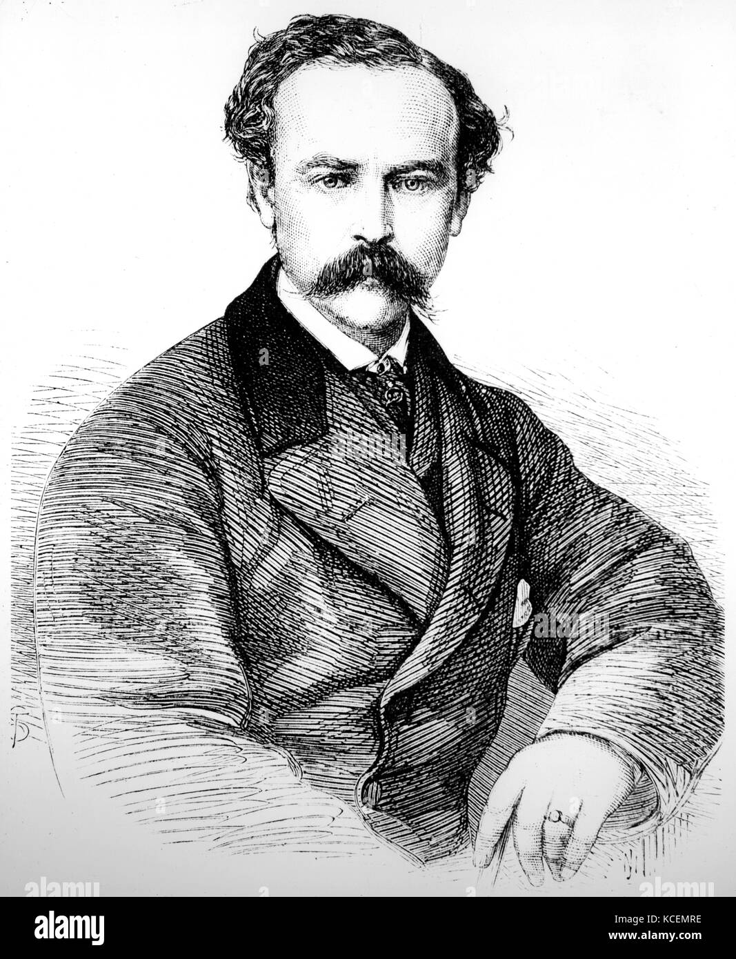 Patrick Stewart 1833 -1865 Indiano Britannico tecnocrate coloniale Foto Stock