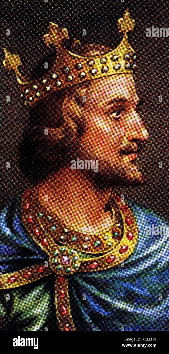 Stephen (c.?1092/6 - 25 ottobre 1154), a cui spesso viene fatto riferimento come Stefano di Blois (in francese era noto come Étienne de Blois, quindi Étienne d'Angleterre), era un nipote di Guglielmo il Conquistatore. Egli era il re d'Inghilterra dal 1135 alla sua morte Foto Stock