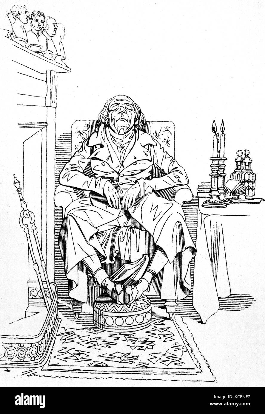 Ritratto di Charles Maurice de Talleyrand-Périgord (1754-1838) un laicized vescovo francese, politico e diplomatico. Datata del XIX secolo Foto Stock