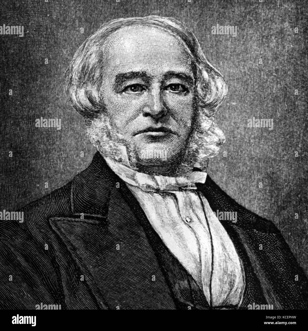 Ritratto di John Edgar Thomson (1808-1874) un americano di ingegnere civile e industriale. Datata del XIX secolo Foto Stock Ritratto di John Edgar Thomson (1808-1874) un americano di ingegnere civile e industriale. Datata del XIX secolo Foto Stock