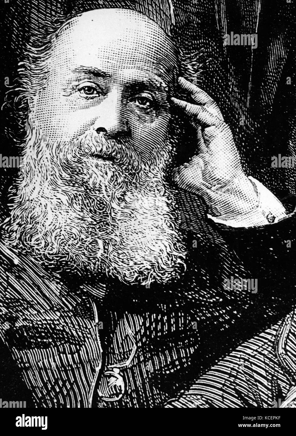 Ritratto di James Joseph Sylvester (1814-1897) un matematico inglese. Datata del XIX secolo Foto Stock