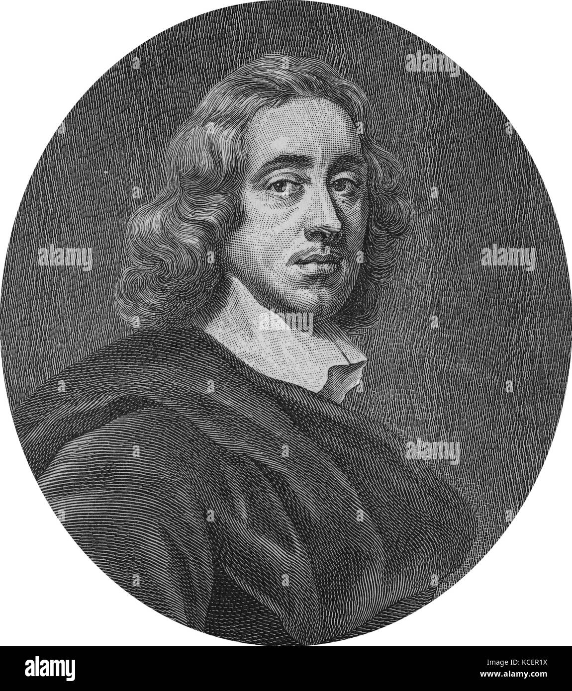 Ritratto di Henry paletta il Giovane (1613-1662) un politico inglese, statista e governatore coloniale. Risalenti al XVII secolo Foto Stock