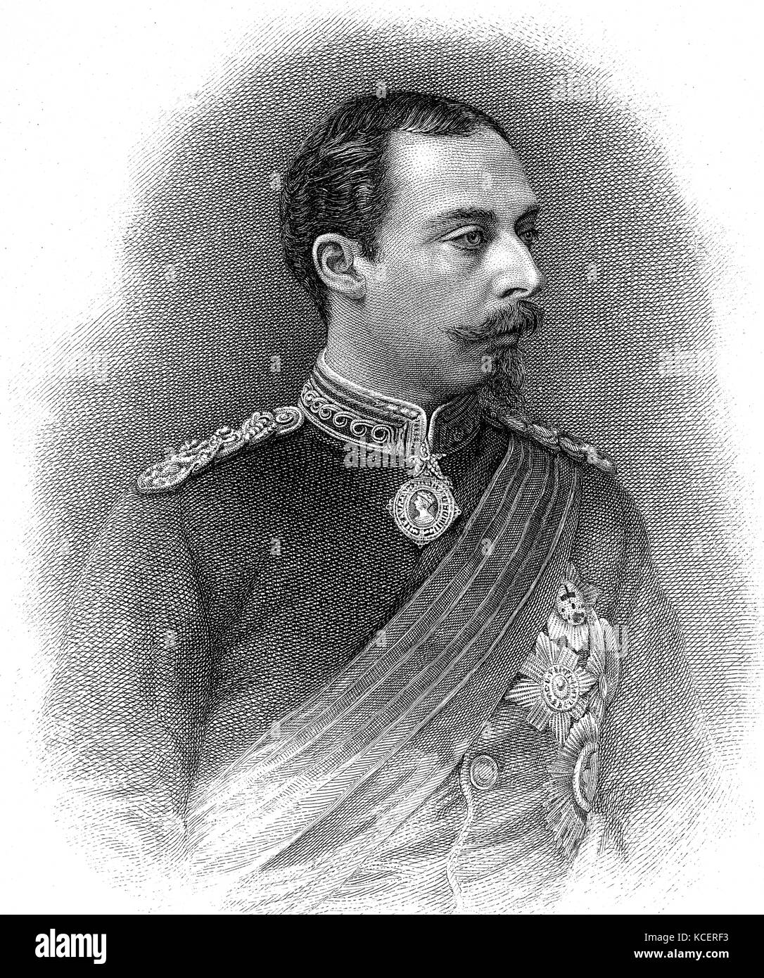 Ritratto del principe Leopoldo, duca di Albany (1853-1884), figlio della Regina Vittoria e il Principe Albert. Datata del XIX secolo Foto Stock