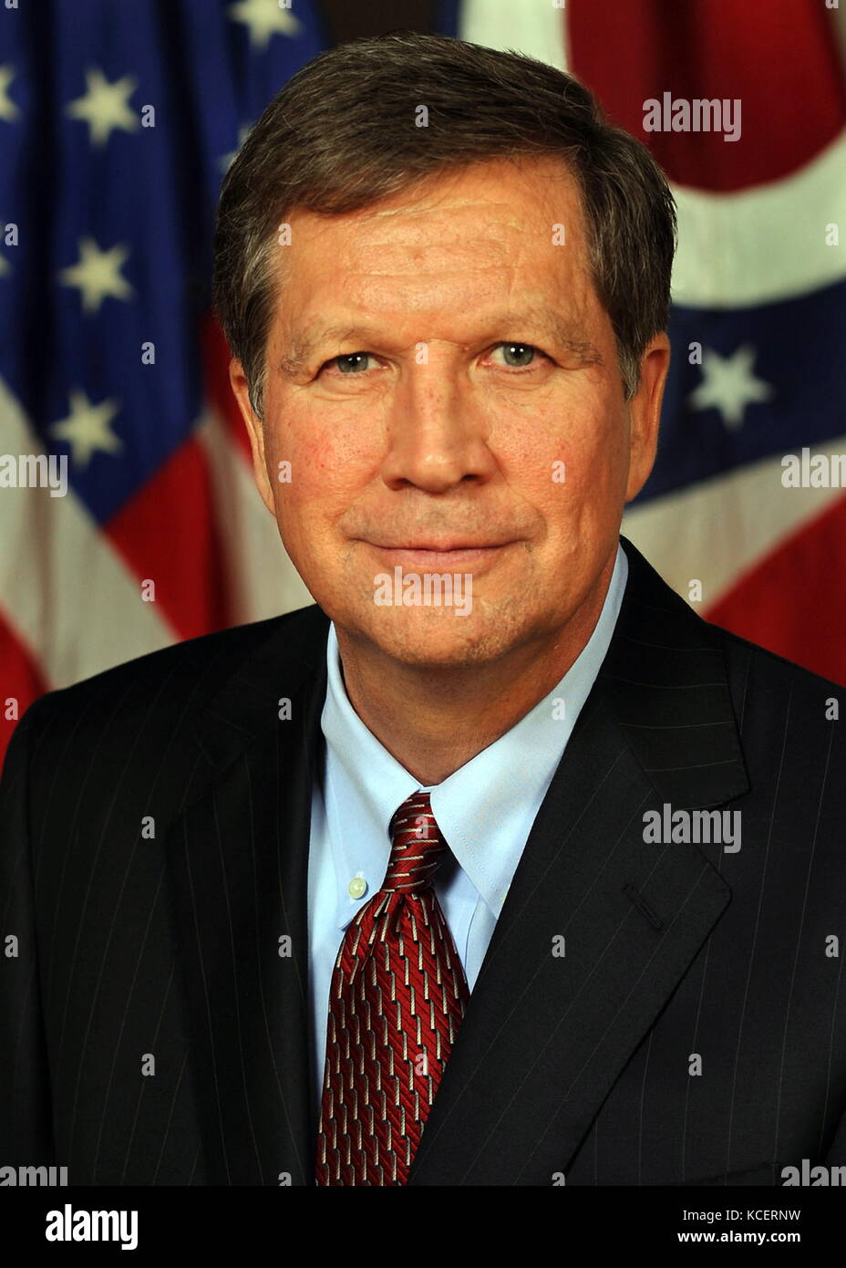 John Richard Kasich (nato il 13 maggio 1952). Uomo politico americano, sessantanovesima e attuale governatore di Ohio. Eletto per la prima volta nel 2010 e rieletto nel 2014, Kasich è un membro del Partito Repubblicano. Il suo termine è fissato alla fine di gennaio 2019. Foto Stock