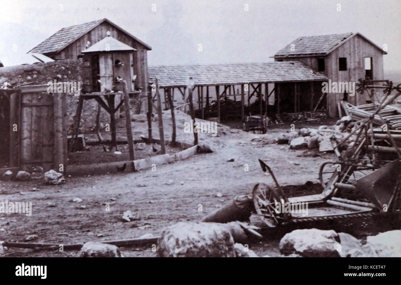 Merhavia (kibbutz) nella valle di Jezreel, Palestina (poi Israele) 1920. Foto Stock