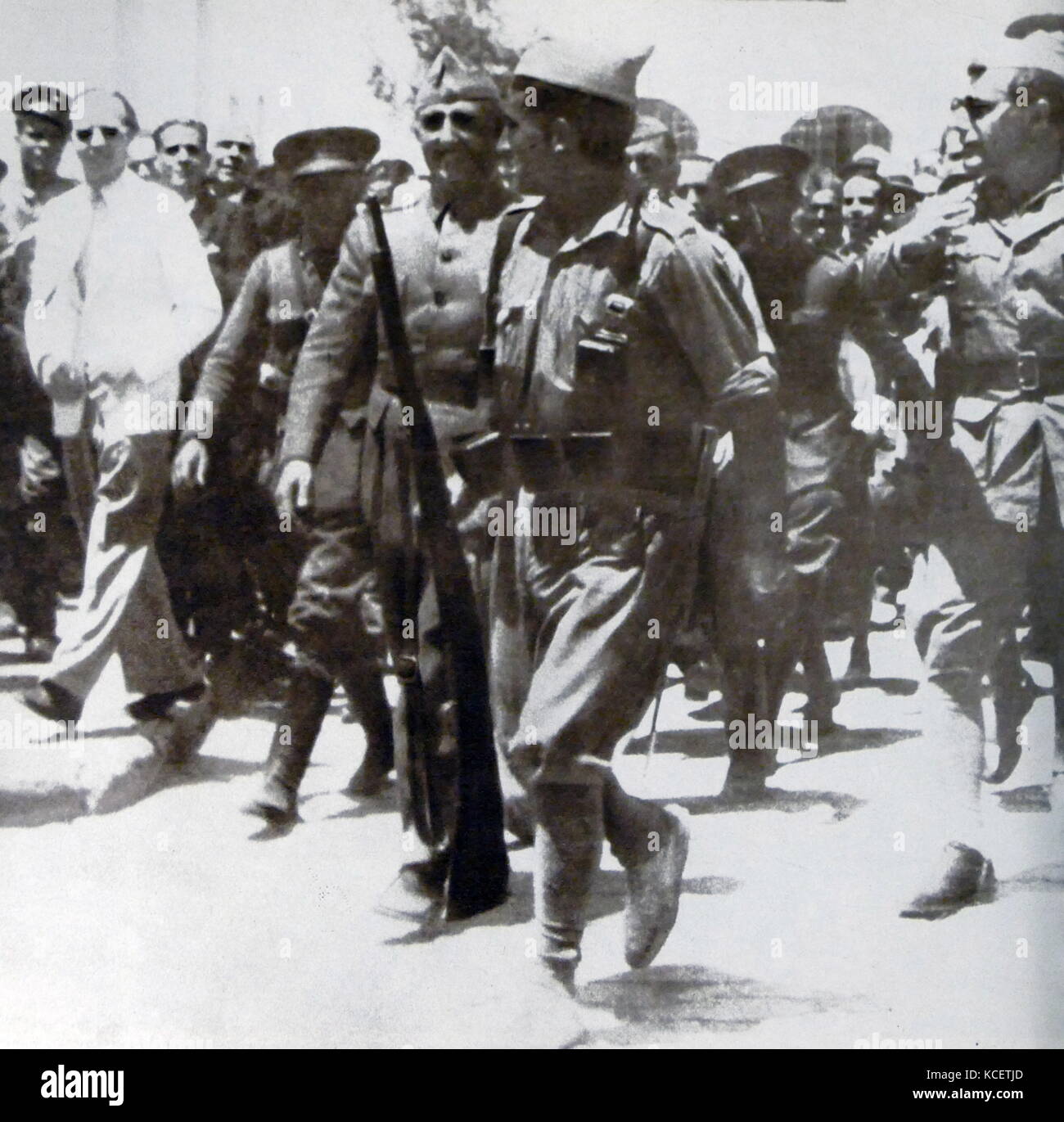 Francisco Franco Bahamonde (1892 - 1975) Spagnolo generale, nel 1936. Franco è stato il dittatore e il caudillo di Spagna dal 1939 fino alla sua morte Foto Stock