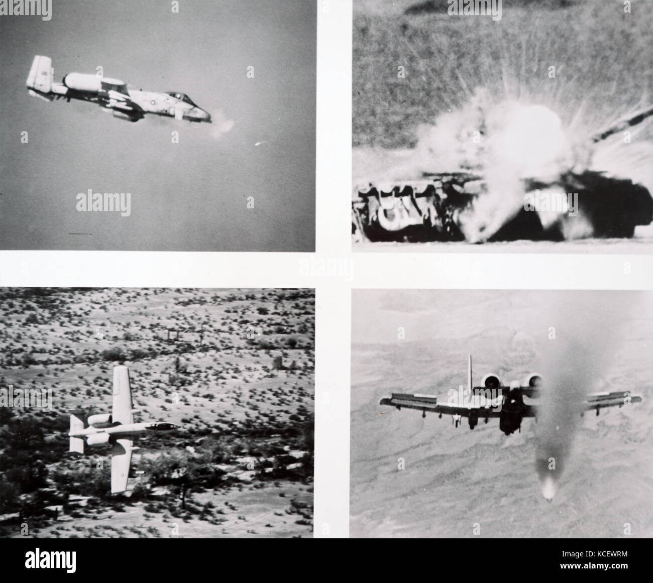 Fotografie del USAF/ Fairchild A-10 attacco a terra degli aeromobili, il nuovo anti-corazza piano in azione. In data xx secolo Foto Stock