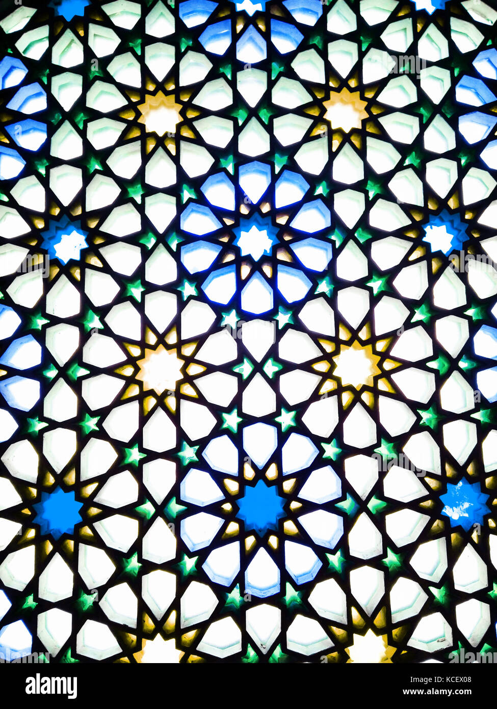 Oriental vetrata di medina, Arabia Saudita Foto Stock