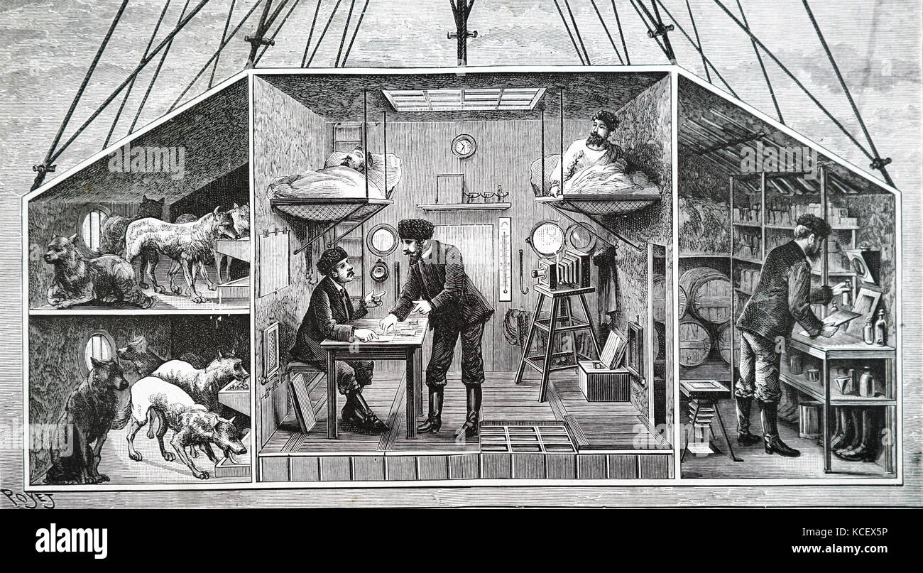 Incisione raffigurante un palloncino house di Amsterdam. Datata del XIX secolo Foto Stock