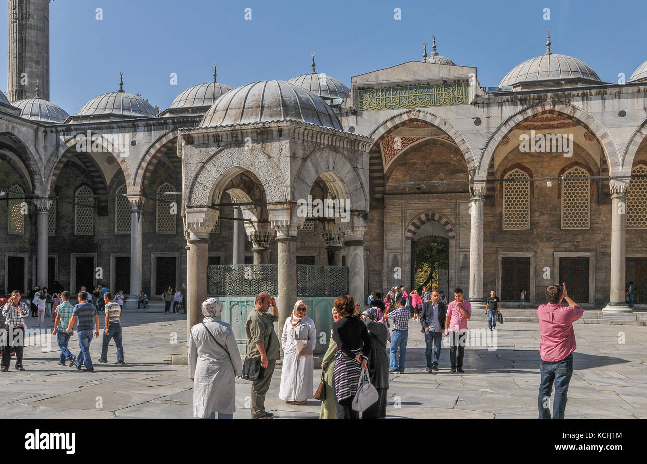 Sultan Ahmet Camii, Moschea blu Istanbul, Turchia Foto Stock