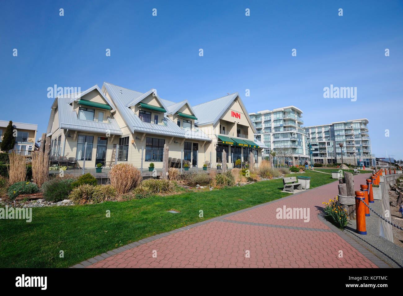 Sidney Pier Hotel, Sidney, BC Canada Foto Stock