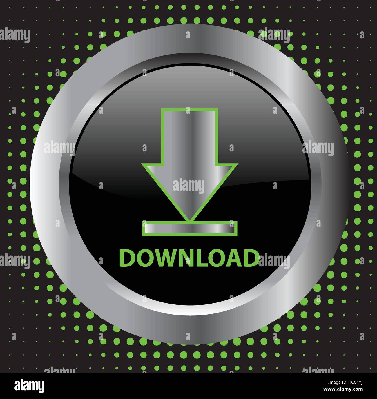 Il pulsante di download - vettore Illustrazione Vettoriale