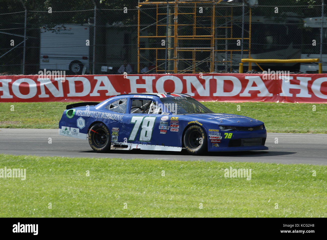 Stephen giovani. Auto 78. NASCAR gara XFINITY. Mid-Ohio Sports Car Course. Lexington, Mansfield, Ohio, Stati Uniti d'America. Foto Stock