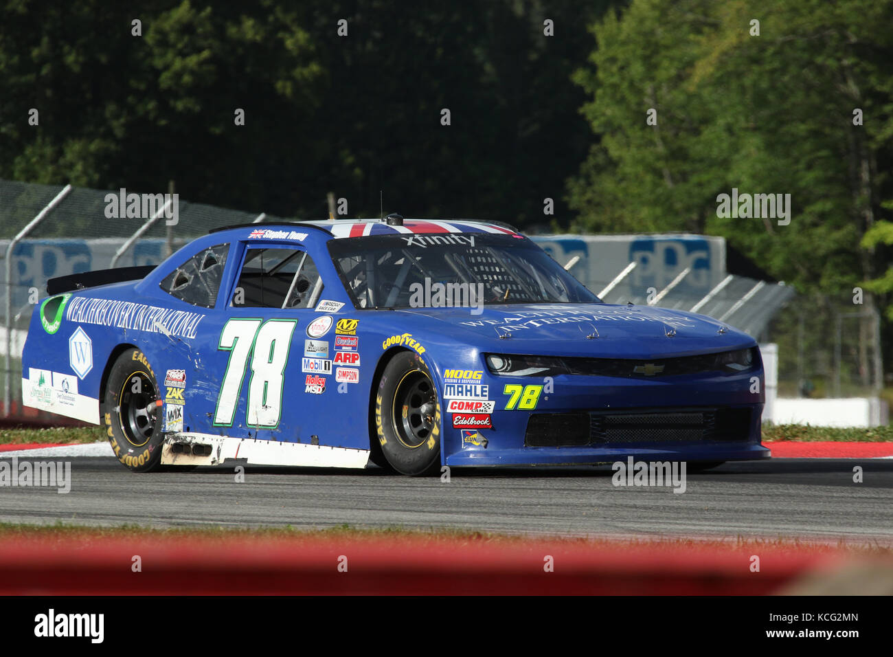 Stephen giovani. Auto 78. NASCAR gara XFINITY. Mid-Ohio Sports Car Course. Lexington, Mansfield, Ohio, Stati Uniti d'America. Foto Stock