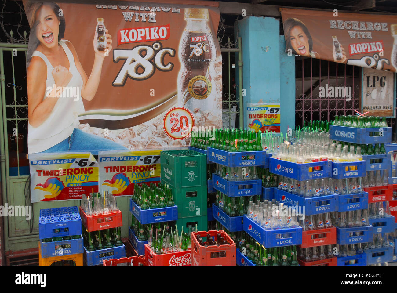 Street bar a Angeles, Filippine. Foto Stock