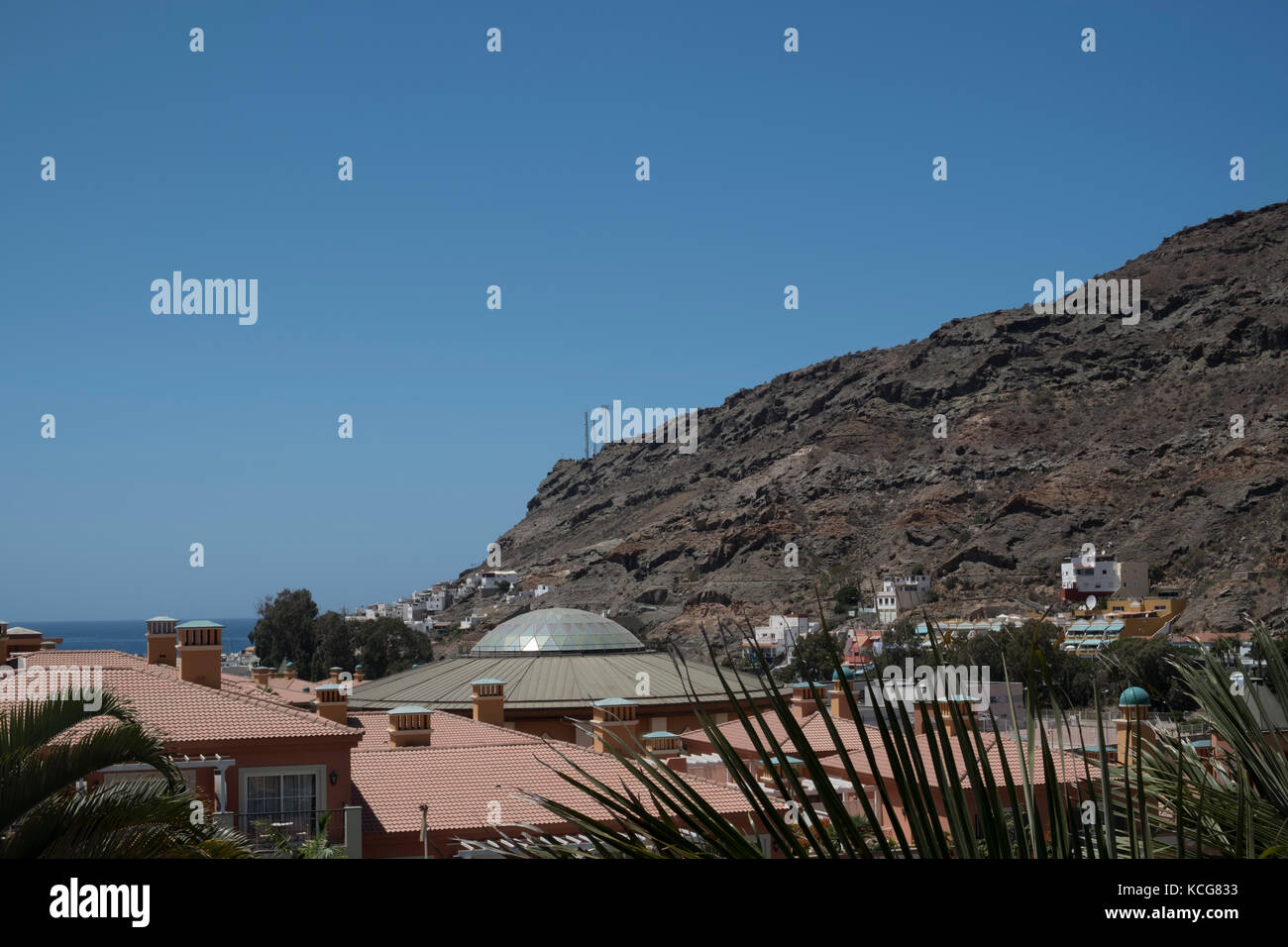 Bella Puerto de Mogan sull'isola di Gran Canaria, Spagna Foto Stock