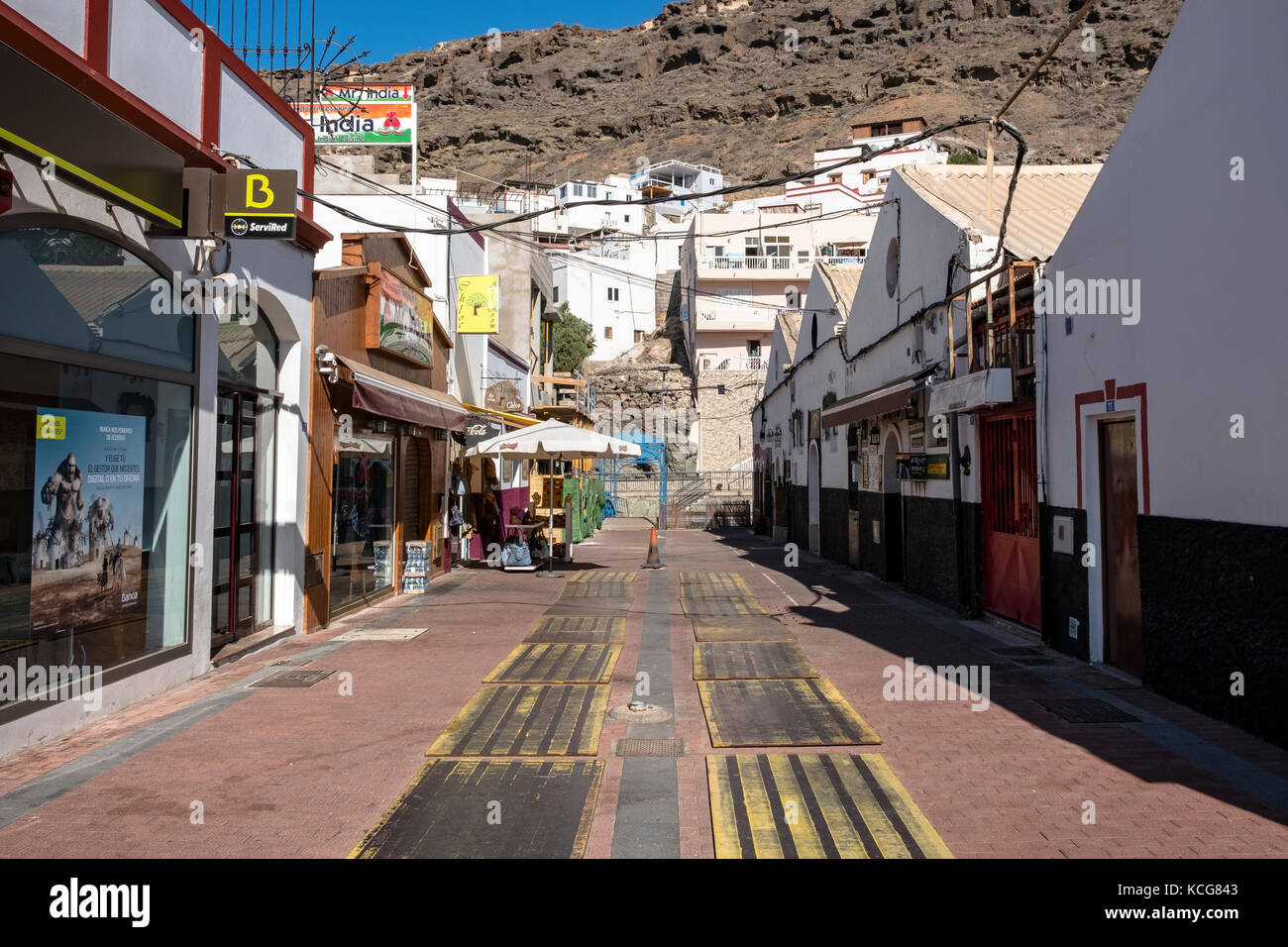 Bella Puerto de Mogan sull'isola di Gran Canaria, Spagna Foto Stock