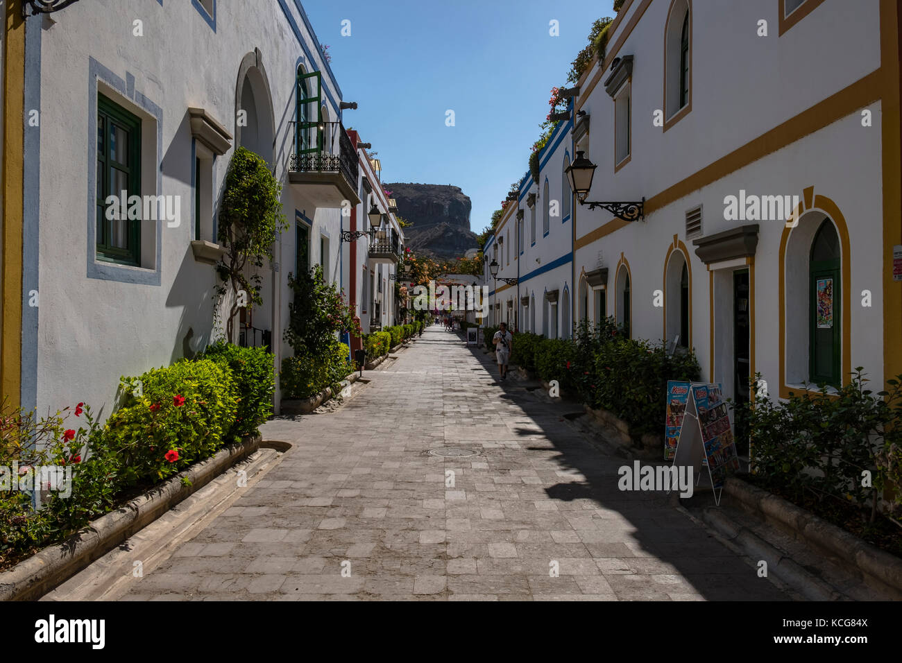 Bella Puerto de Mogan sull'isola di Gran Canaria, Spagna Foto Stock