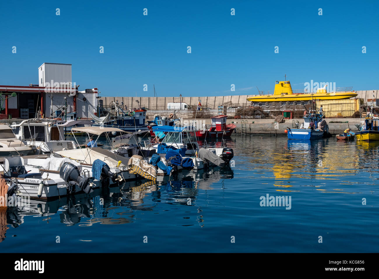 Bella Puerto de Mogan sull'isola di Gran Canaria, Spagna Foto Stock