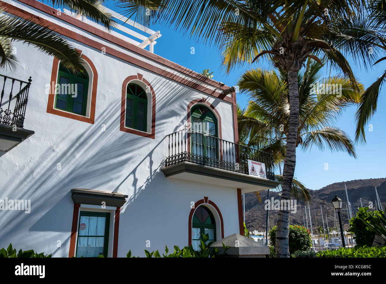 Bella Puerto de Mogan sull'isola di Gran Canaria, Spagna Foto Stock