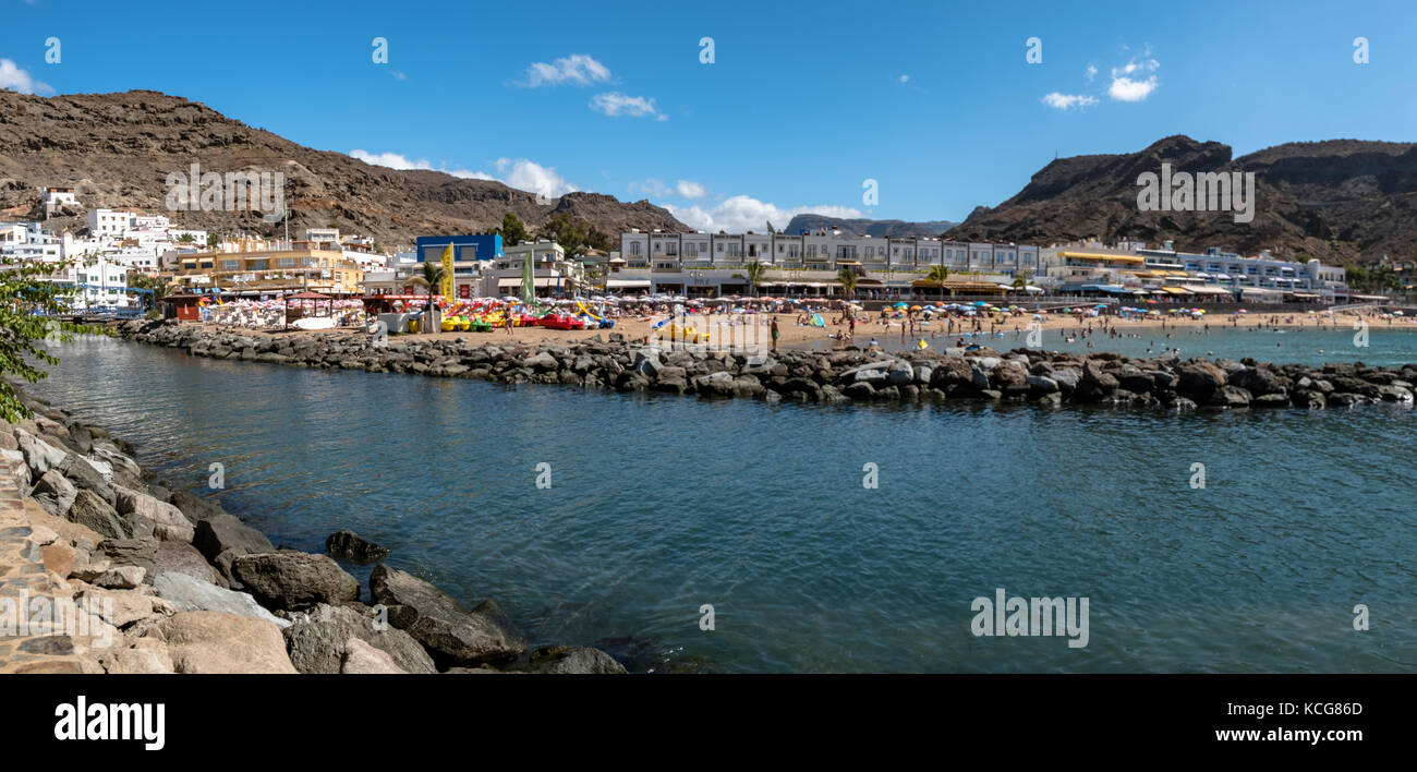 Bella Puerto de Mogan sull'isola di Gran Canaria, Spagna Foto Stock
