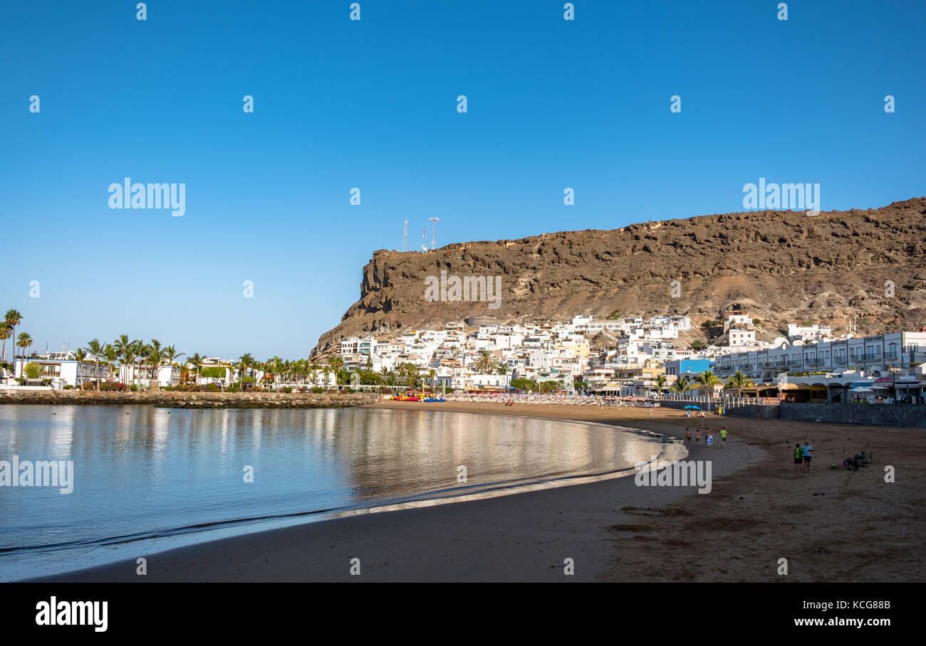 Bella Puerto de Mogan sull'isola di Gran Canaria, Spagna Foto Stock