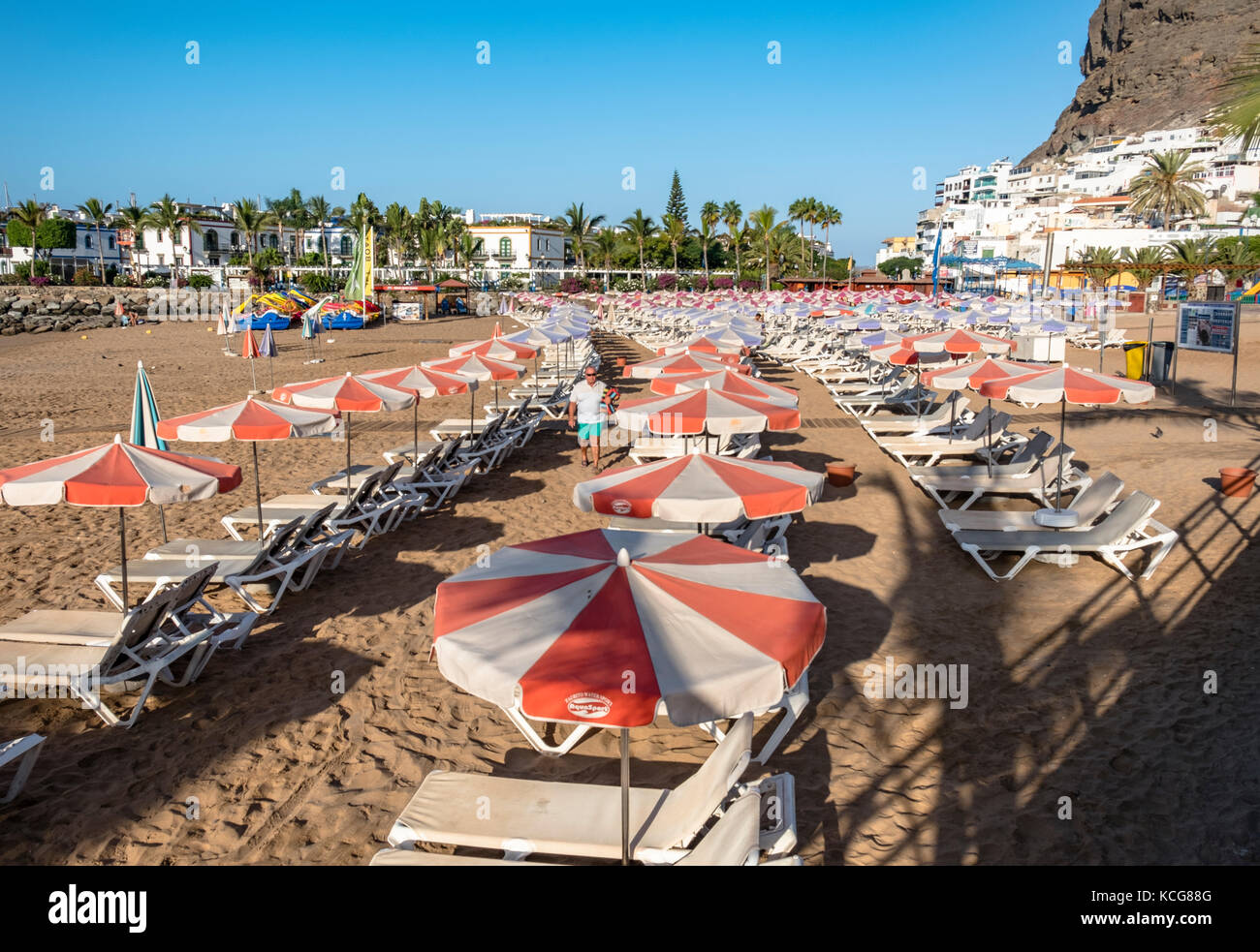 Bella Puerto de Mogan sull'isola di Gran Canaria, Spagna Foto Stock