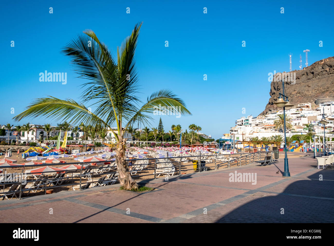 Bella Puerto de Mogan sull'isola di Gran Canaria, Spagna Foto Stock