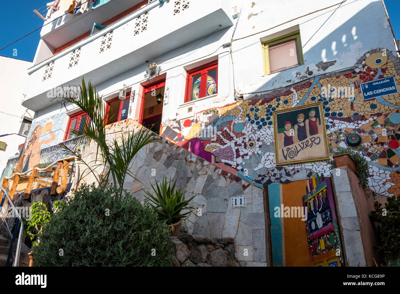 Bella Puerto de Mogan sull'isola di Gran Canaria, Spagna Foto Stock