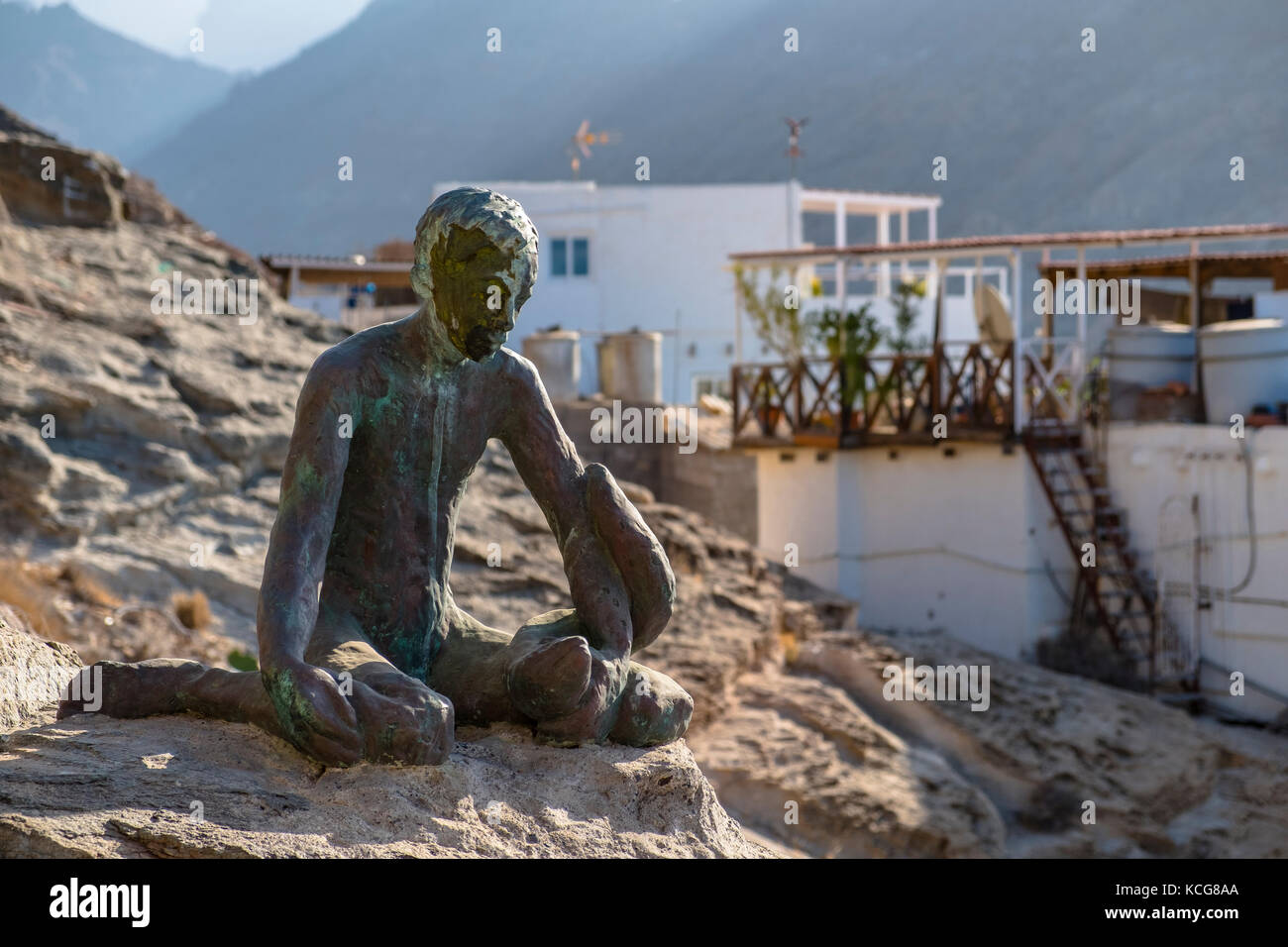 Bella Puerto de Mogan sull'isola di Gran Canaria, Spagna Foto Stock