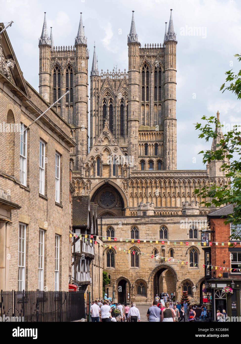 Cattedrale di Lincoln Lincoln Lincolnshire Inghilterra Foto Stock