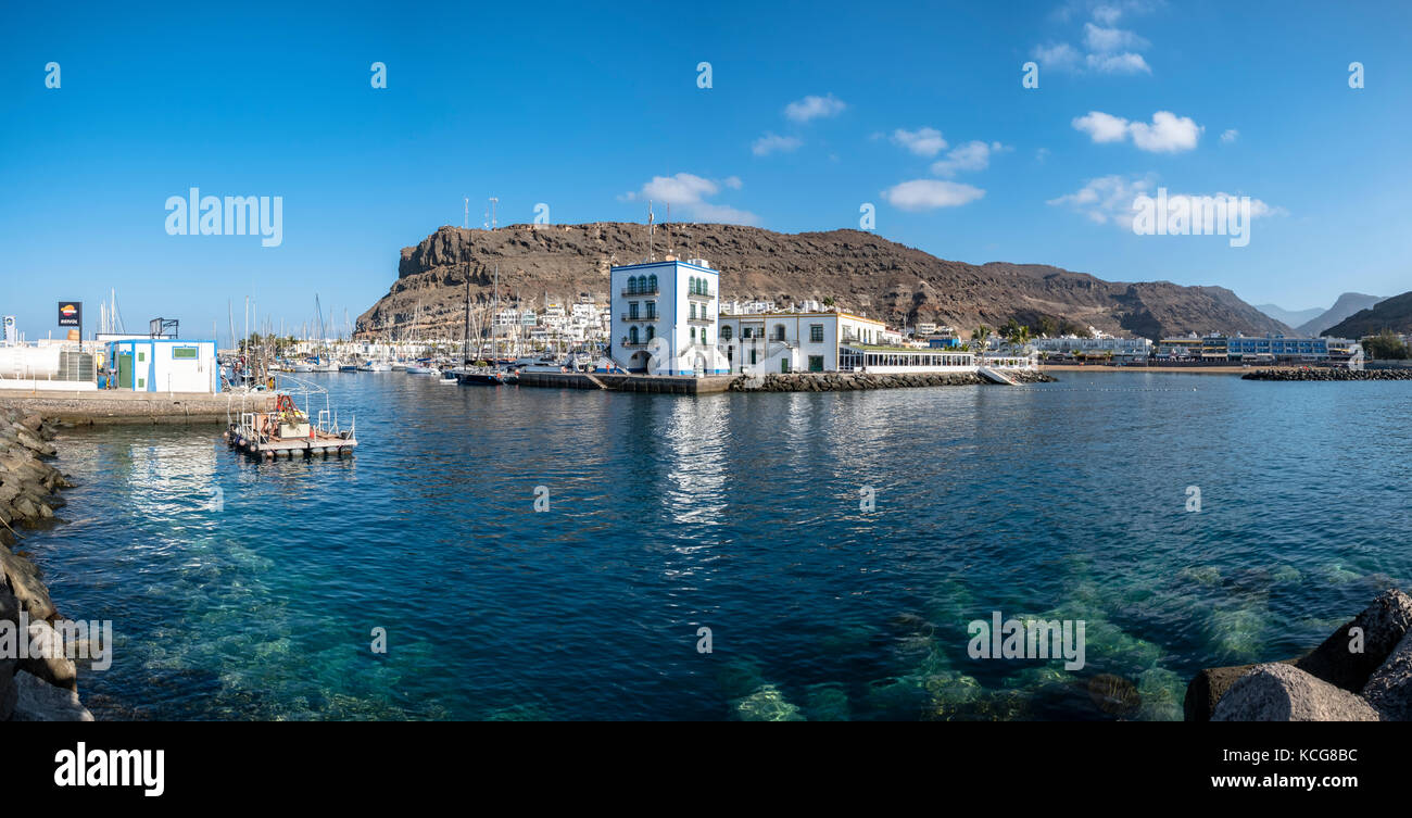 Bella Puerto de Mogan sull'isola di Gran Canaria, Spagna Foto Stock