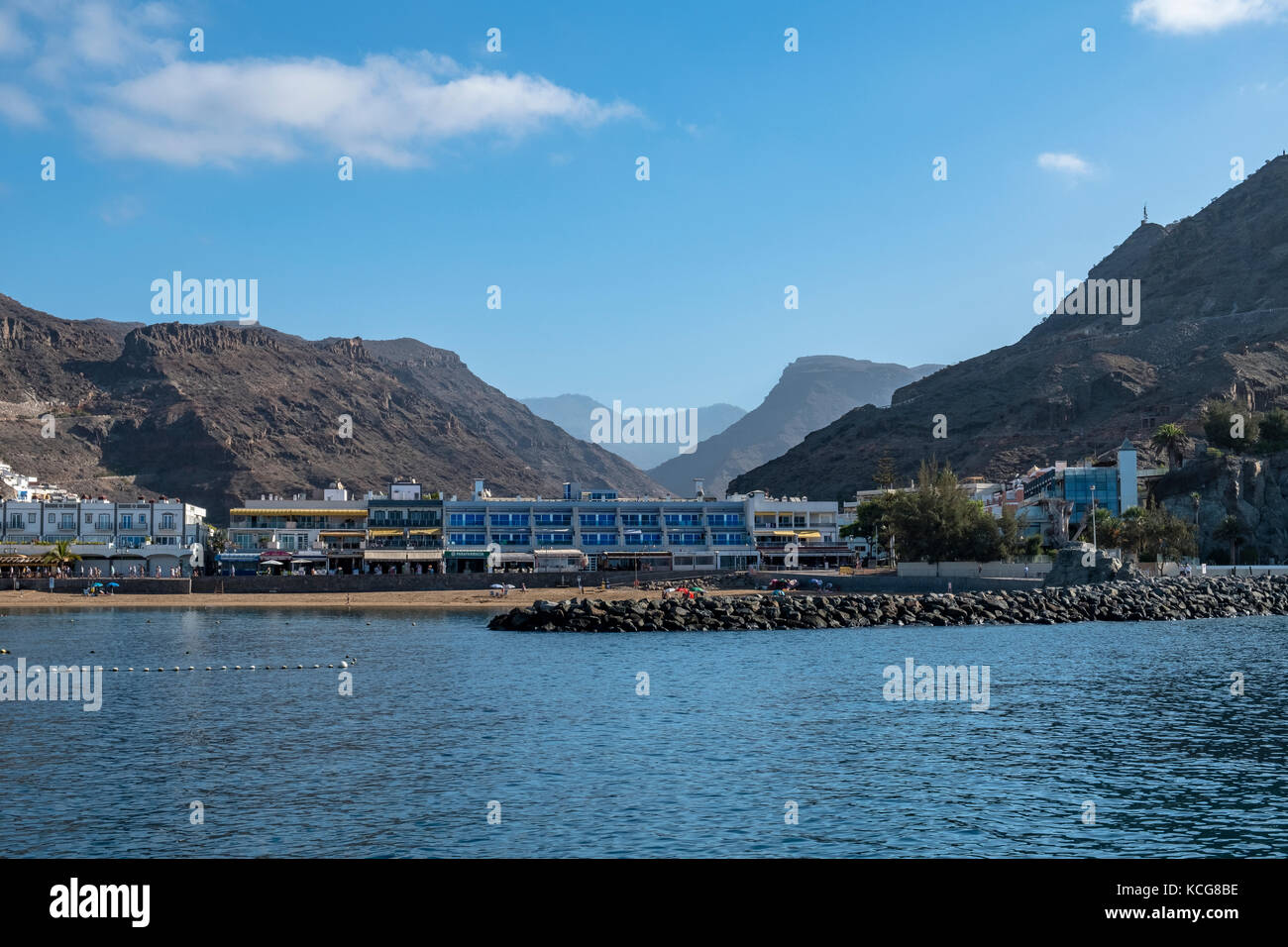 Bella Puerto de Mogan sull'isola di Gran Canaria, Spagna Foto Stock