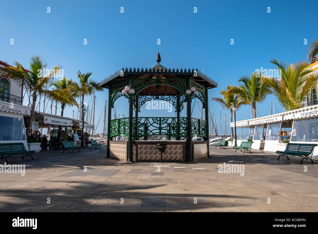 Bella Puerto de Mogan sull'isola di Gran Canaria, Spagna Foto Stock