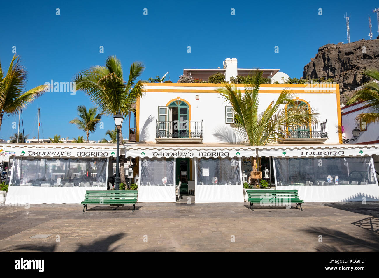 Bella Puerto de Mogan sull'isola di Gran Canaria, Spagna Foto Stock