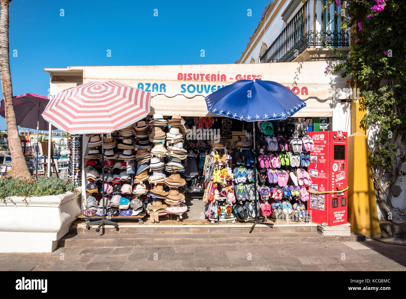 Bella Puerto de Mogan sull'isola di Gran Canaria, Spagna Foto Stock