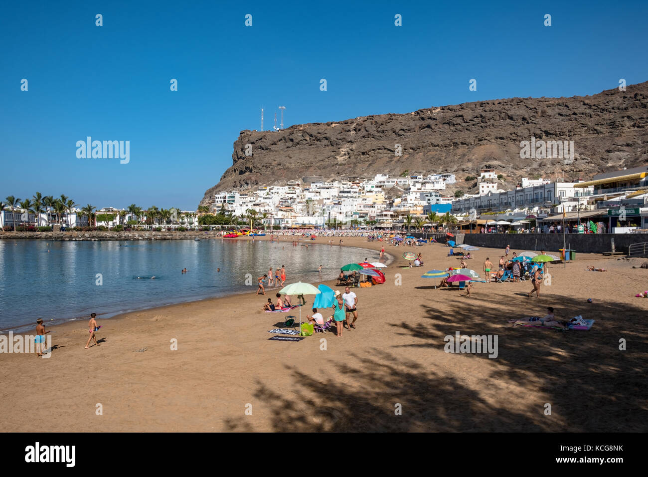 Bella Puerto de Mogan sull'isola di Gran Canaria, Spagna Foto Stock