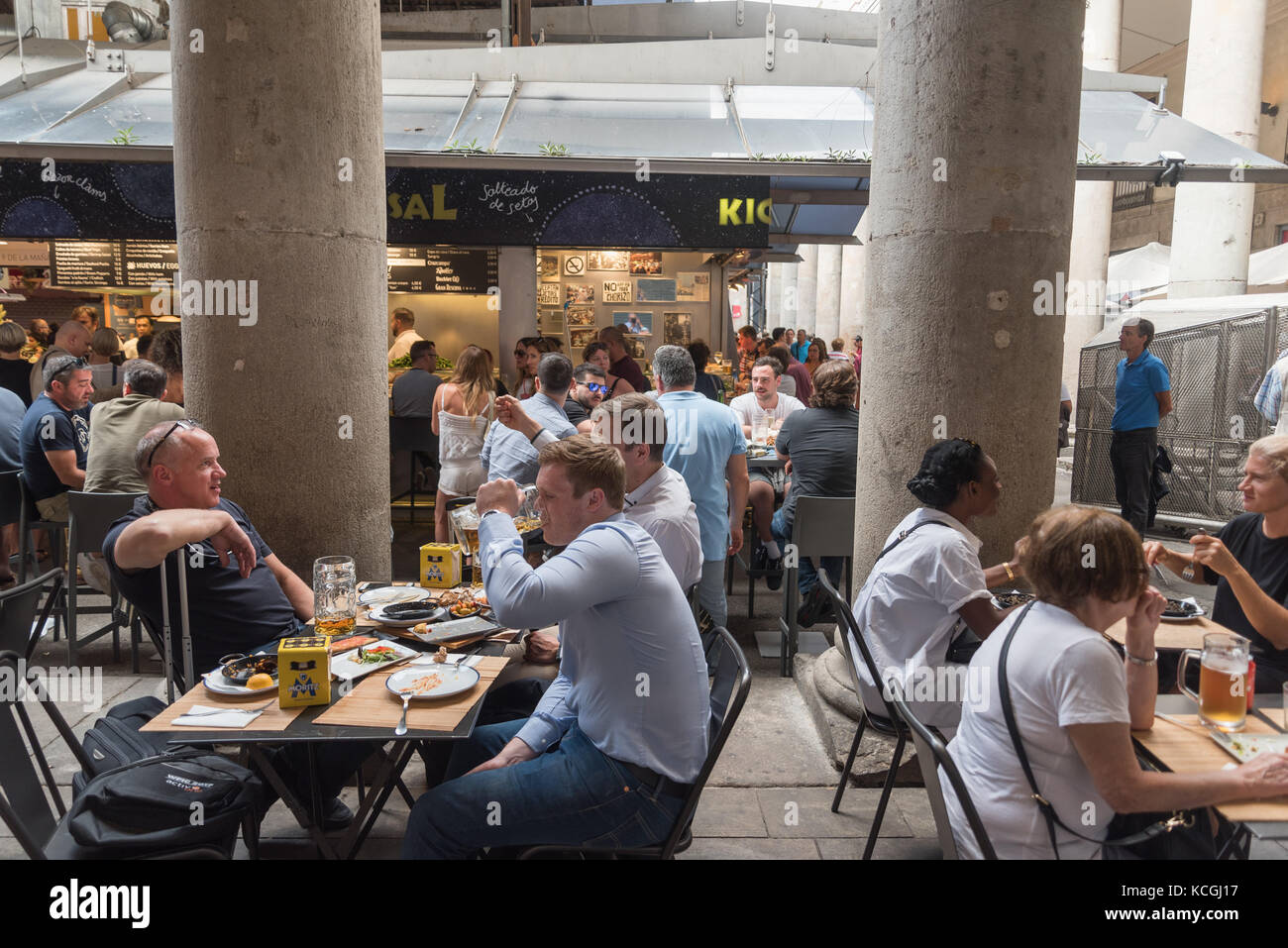 Mercat de la Boqueria, Barcellona, in Catalogna, Spagna Foto Stock