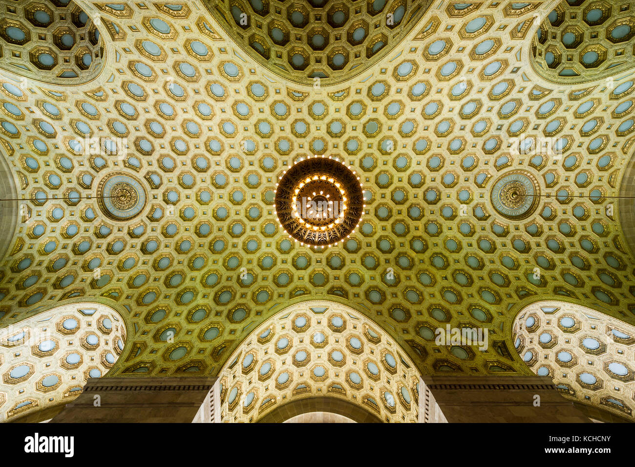 Toronto Downtown financial district - Commercio Corte Torre Nord banking hall Foto Stock