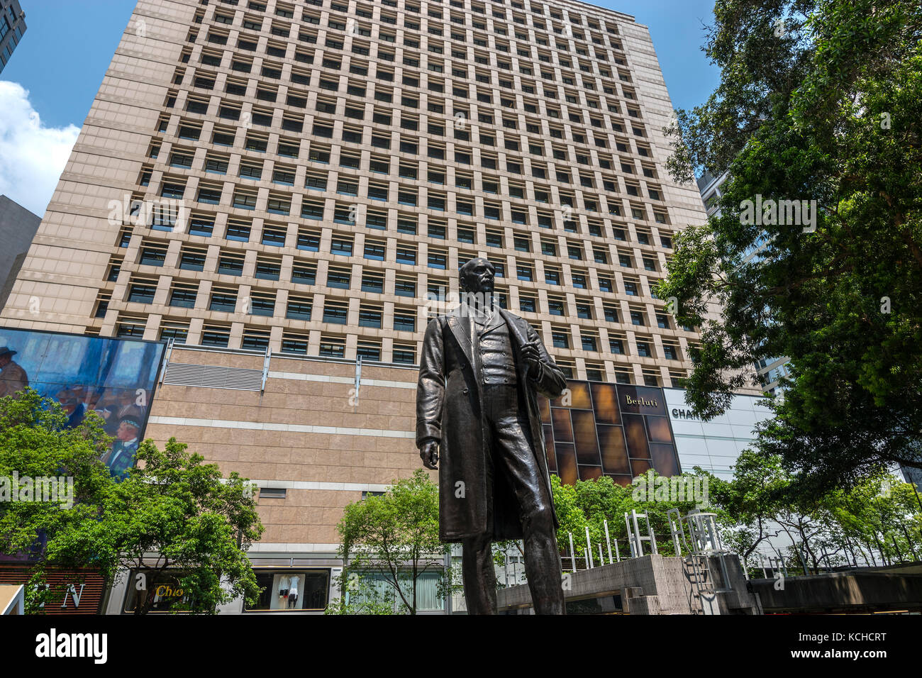 Statua di sir Thomas jackson, statua square, hong kong Foto Stock