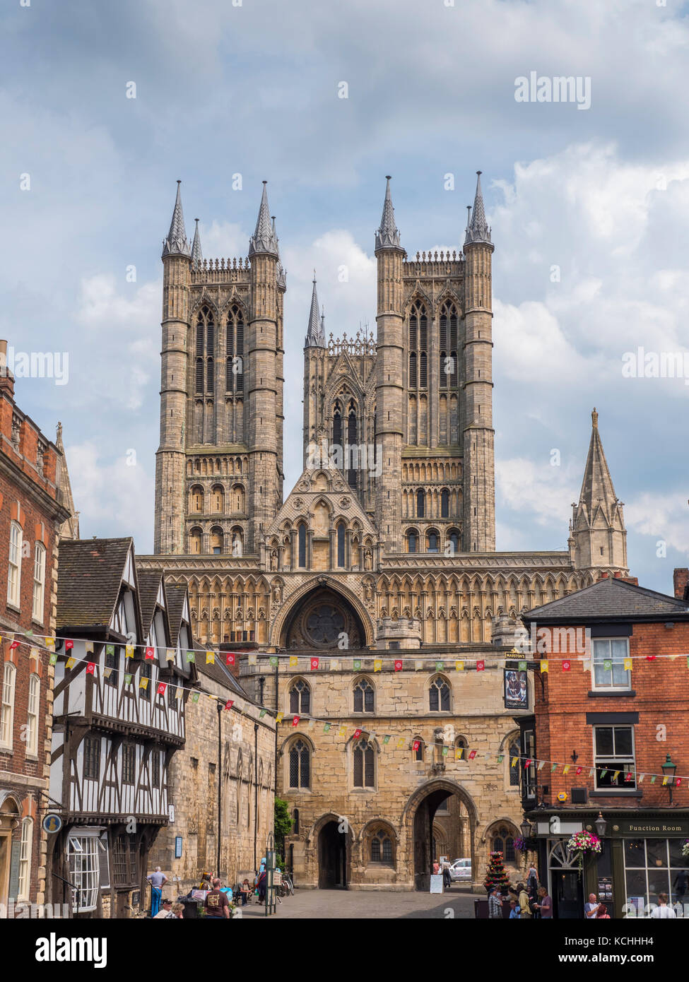 Cattedrale di Lincoln Lincoln Lincolnshire Inghilterra Foto Stock