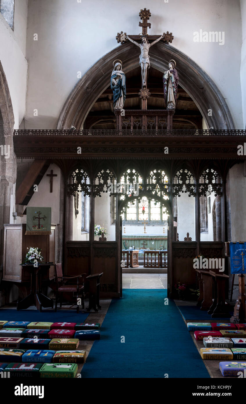 San Wilfrid la Chiesa, Nord Muskham, Nottinghamshire, England, Regno Unito Foto Stock