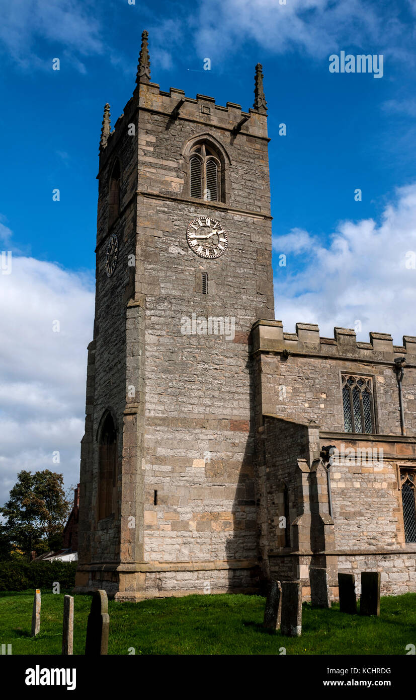 San Wilfrid la Chiesa, Bassa Marnham, Nottinghamshire, England, Regno Unito Foto Stock