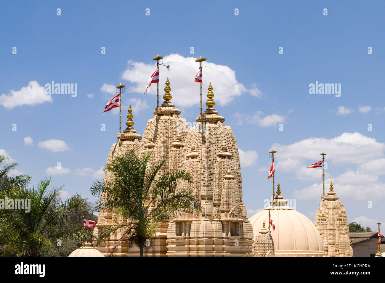 BAPS Shri Swaminarayan Mandir Hindu Temple building, Nairobi, Kenia Foto Stock
