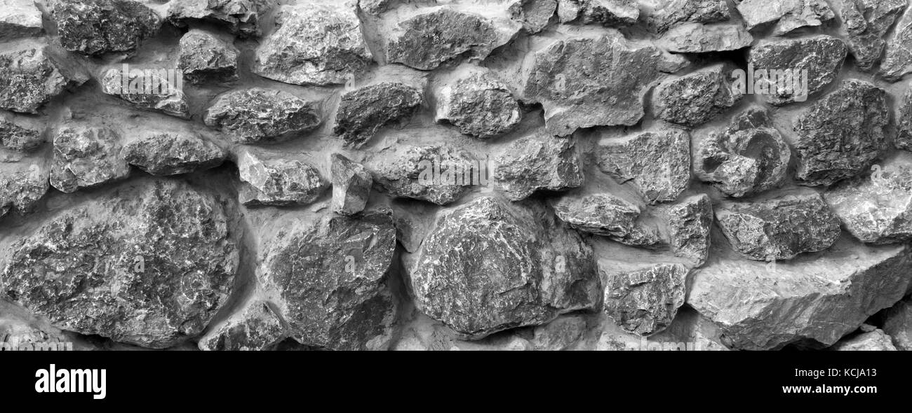 Muro di pietra texture Foto Stock